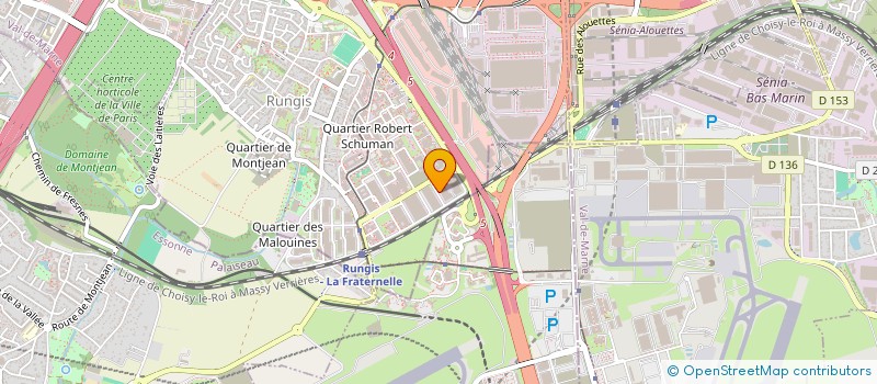 localisation de l'entreprise CEMEX BETONS RHONE-ALPES à RUNGIS