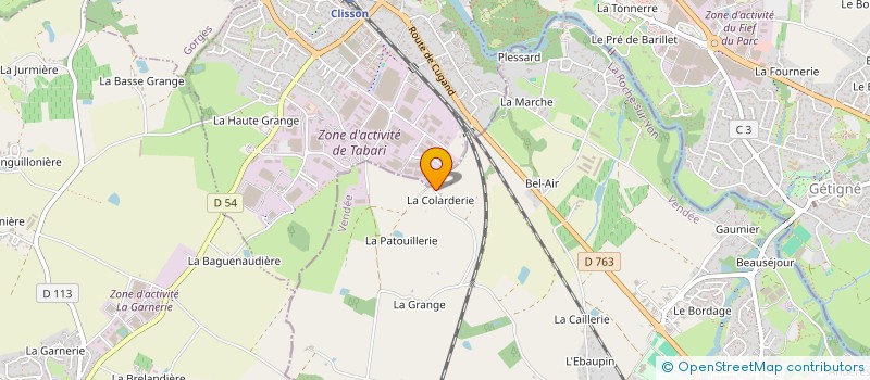 localisation de l'entreprise CEMIBE  CUGAND-LA-BERNARDIERE