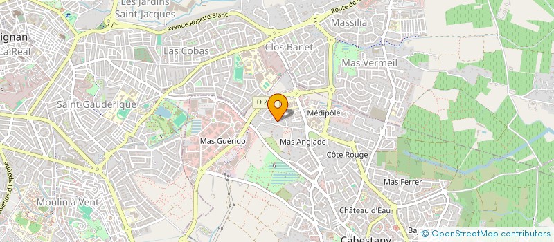 localisation de l'entreprise CEMINA  CABESTANY