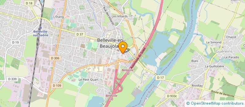 localisation de l'entreprise CEMOPTIC à BELLEVILLE-EN-BEAUJOLAIS