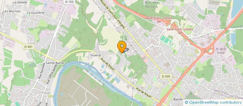 localisation de l'entreprise CEMOS à SAINT-YRIEIX-SUR-CHARENTE