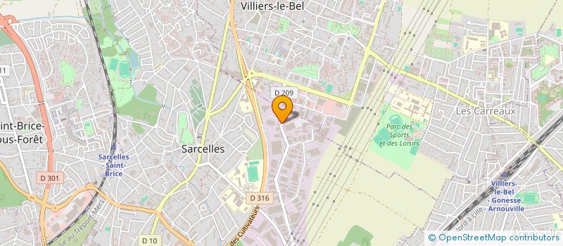 localisation de l'entreprise CEMP à SARCELLES