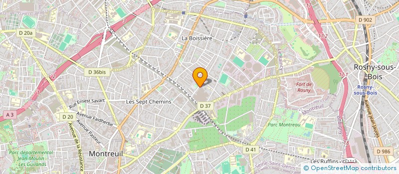 localisation de l'entreprise CEMRE à MONTREUIL