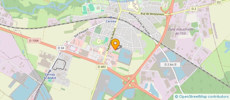 localisation de l'entreprise CEMTEX SARL  CERNAY