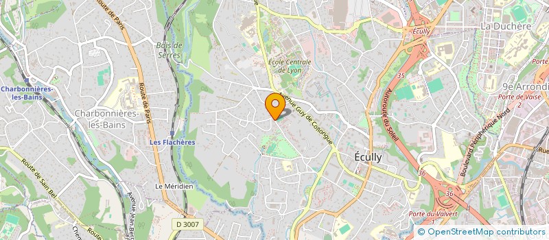 localisation de l'entreprise CEMTRADE à ECULLY