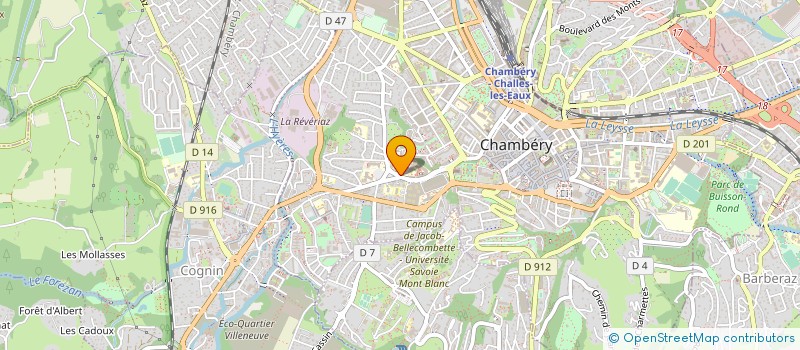 localisation de l'entreprise CEN ACTION MEDICO SOCIAL PRECOCE SAVOIE à CHAMBERY