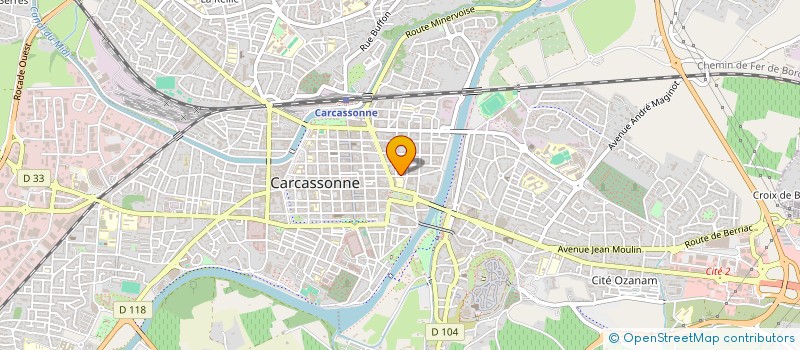 localisation de l'entreprise CEN ETUDES GROUP SOCIALISTE à CARCASSONNE