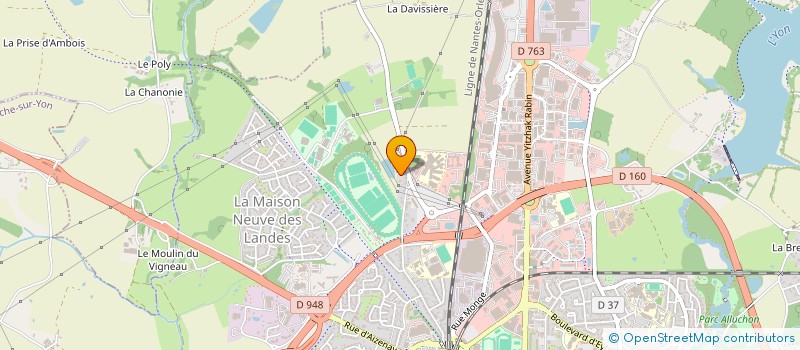 localisation de l'entreprise CEN FORMAT APPRENT ENSEIGN CATHO VENDEE  LA ROCHE-SUR-YON