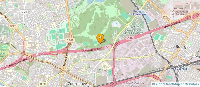 localisation de l'entreprise CEN GOUESTRE MONT JOIE à LA COURNEUVE