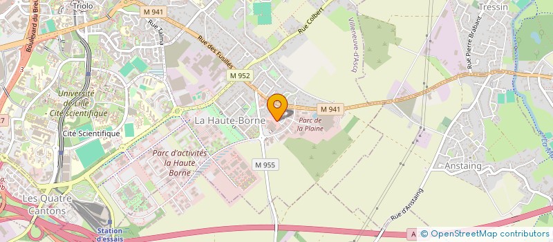 localisation de l'entreprise CEN INFORM REALIS COURS ENTREP à VILLENEUVE-D'ASCQ