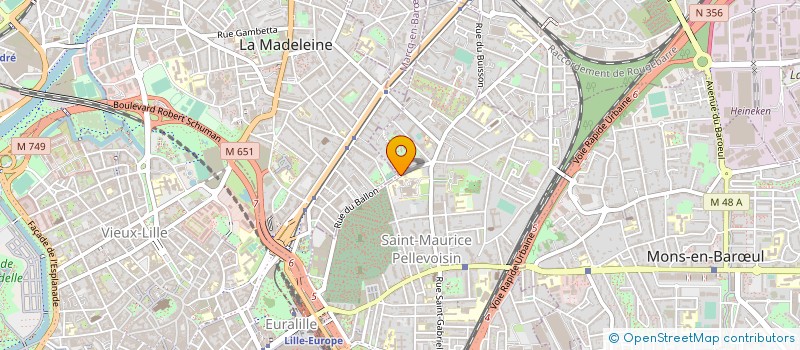 localisation de l'entreprise CEN LIBERAL IMAGERIE MEDICALE AGGLO LILL à LILLE