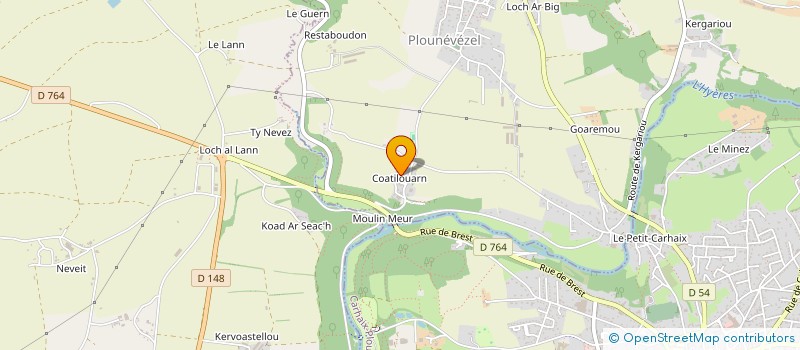 localisation de l'entreprise CEN MISSION EVANGEL BRETAGNE  PLOUNEVEZEL