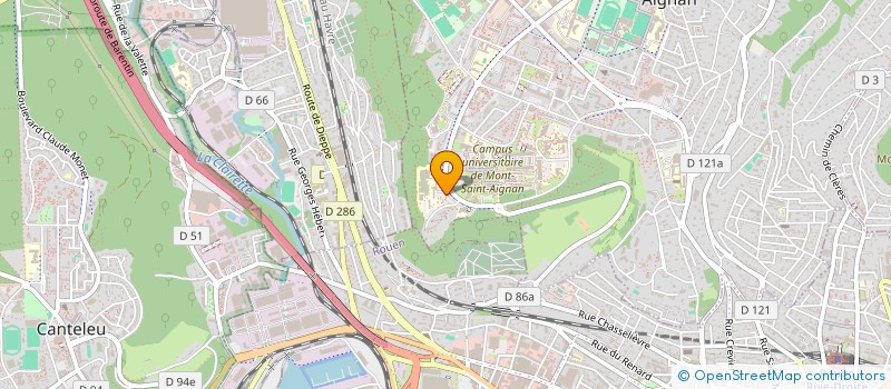 localisation de l'entreprise CEN REGION DANSE EXPRESS CONTEMPORAINE à MONT-SAINT-AIGNAN