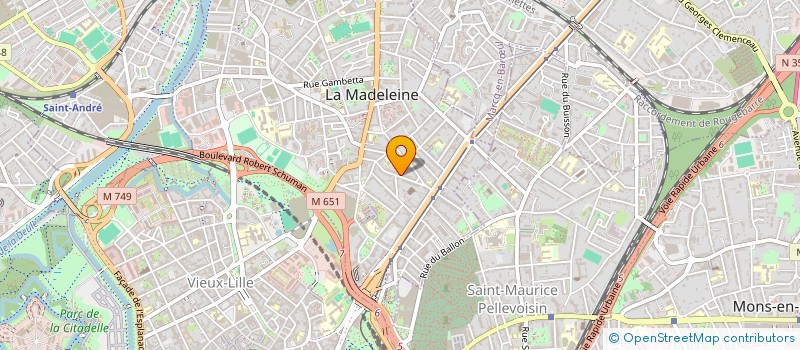 localisation de l'entreprise CENA à LA MADELEINE