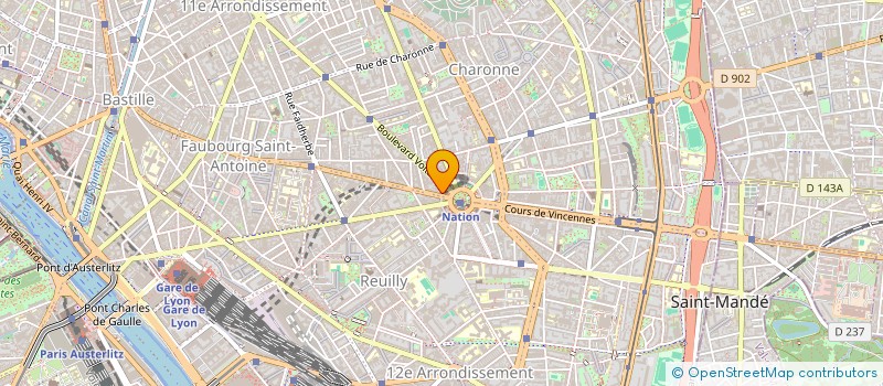 localisation de l'entreprise CENA  PARIS