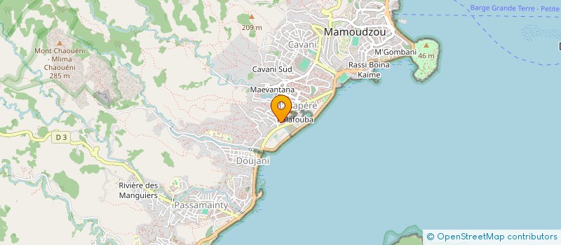localisation de l'entreprise CENA COIFFURE SARL à MAMOUDZOU