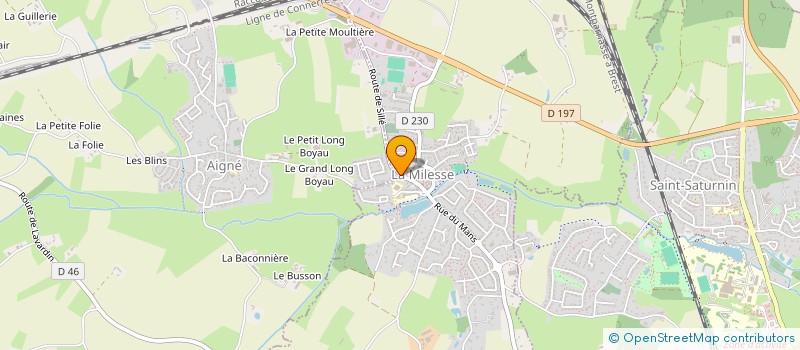 localisation de l'entreprise CENA GENIUS  LA MILESSE