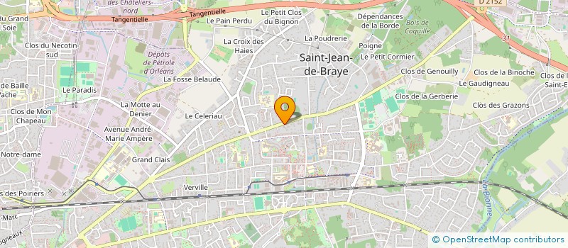 localisation de l'entreprise CENABUM DISTRIBUTION à SAINT-JEAN-DE-BRAYE