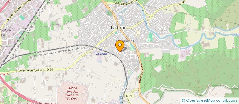 localisation de l'entreprise CENACLE COTE D'AZUR  LA CRAU