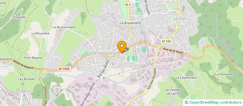 localisation de l'entreprise CENAKE IMMO  LA TALAUDIERE