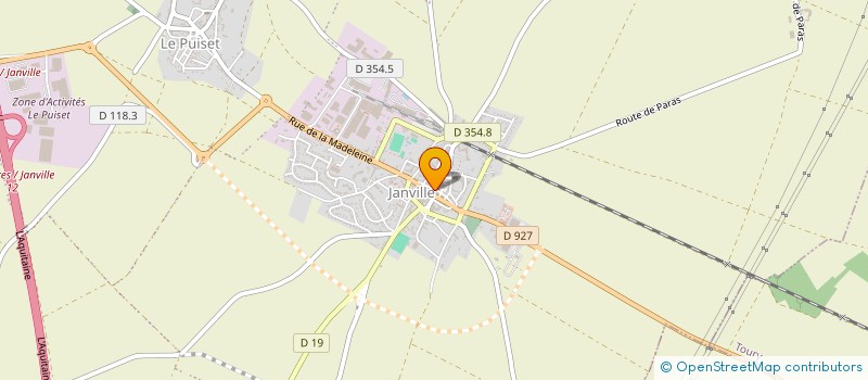 localisation de l'entreprise CENAN à JANVILLE-EN-BEAUCE