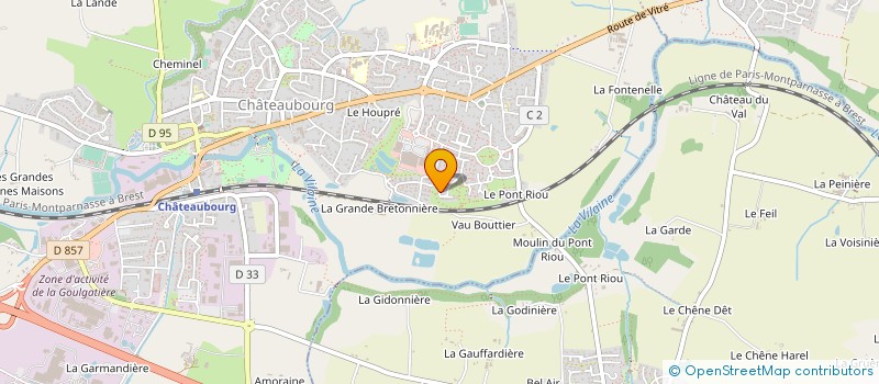 localisation de l'entreprise CENAROSE  CHATEAUBOURG