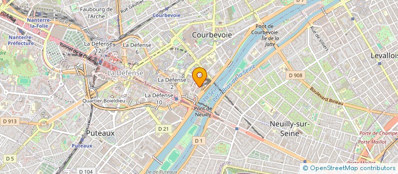 localisation de l'entreprise CENAS CONSULTANTS à COURBEVOIE