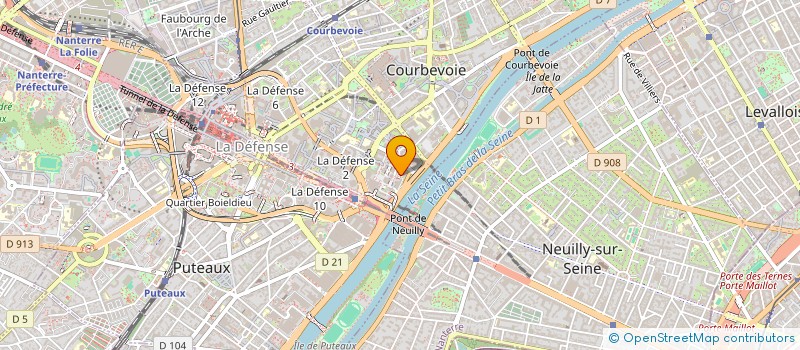 localisation de l'entreprise CENAS S A à COURBEVOIE