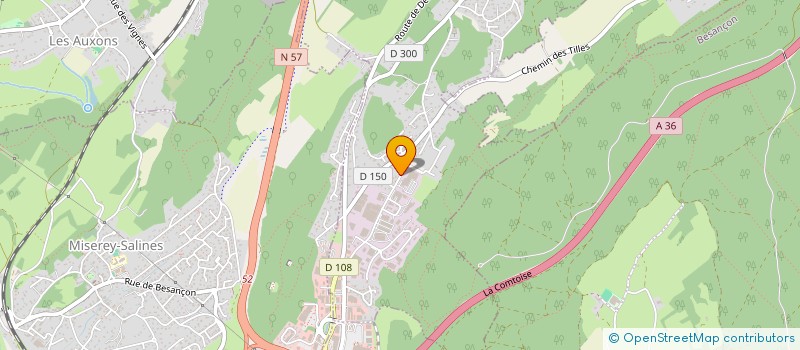 localisation de l'entreprise CENATS à SERRE-LES-SAPINS