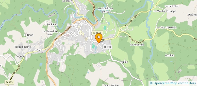 localisation de l'entreprise CENDORIAN à TREIGNAC