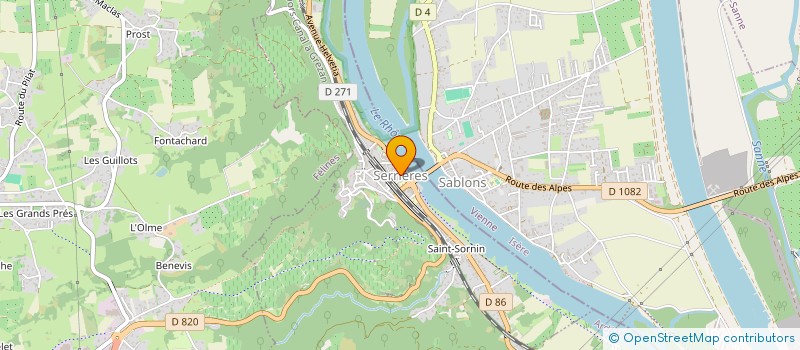 localisation de l'entreprise CENDRE DE ROSE  SERRIERES