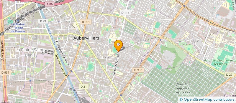 localisation de l'entreprise CENDRES  AUBERVILLIERS