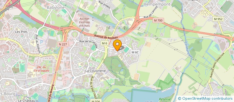 localisation de l'entreprise CENDRIJAB  VILLENEUVE-D'ASCQ