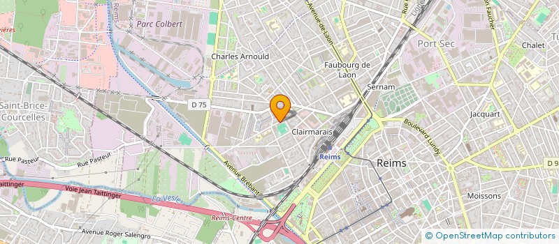 localisation de l'entreprise CENDRILLON COUTURE à REIMS