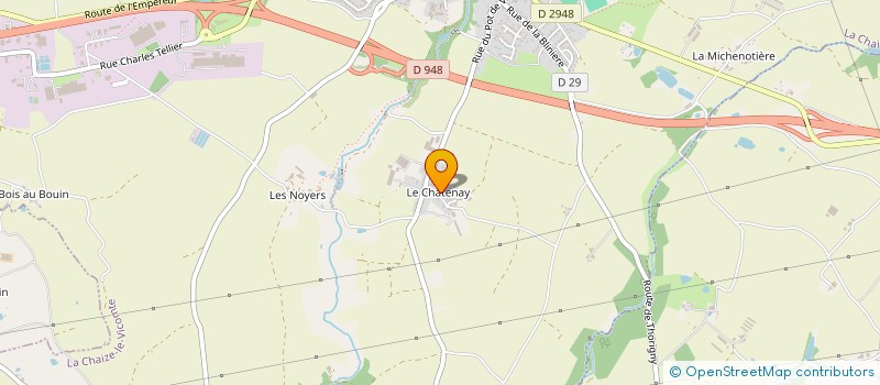 localisation de l'entreprise CENDRYON RAMONAGE VENDEE  LA CHAIZE-LE-VICOMTE