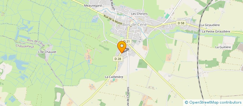 localisation de l'entreprise CENE LIVRES  BOIS-DE-CENE