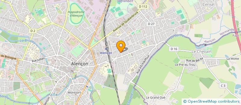 localisation de l'entreprise CENEC à ALENCON