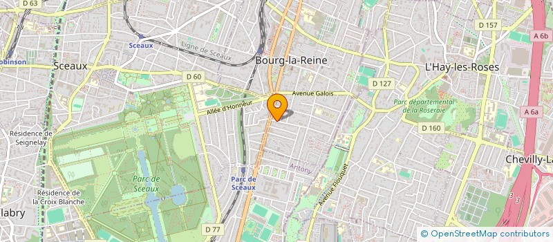 localisation de l'entreprise CENERJ à BOURG-LA-REINE