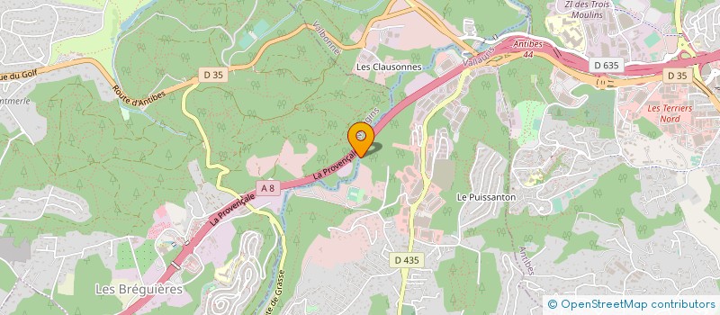 localisation de l'entreprise CENETAP à VALLAURIS