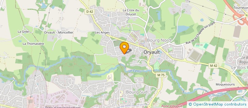localisation de l'entreprise CENFRAN à ORVAULT