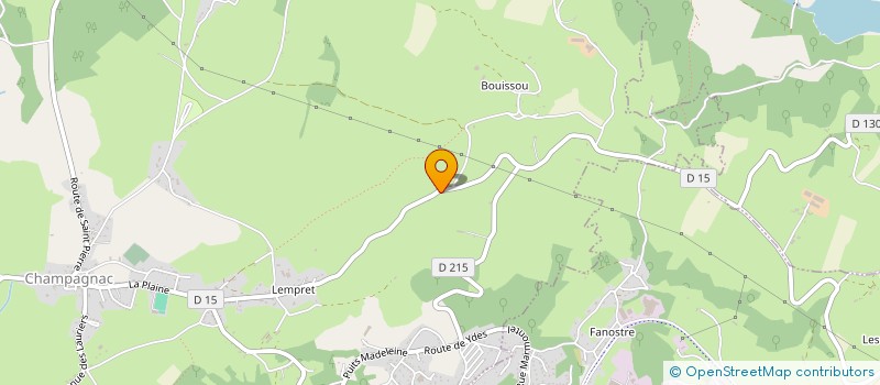 localisation de l'entreprise CENICHA à CHAMPAGNAC