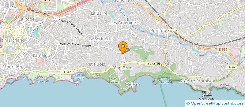 localisation de l'entreprise CENICOLLA à TOULON