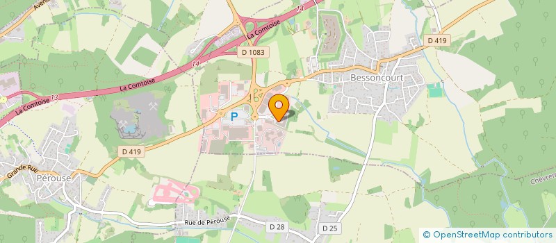 localisation de l'entreprise CENILAM à BESSONCOURT