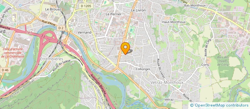 localisation de l'entreprise CENIMO  VETRAZ-MONTHOUX