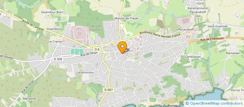 localisation de l'entreprise CENITOU  CROZON