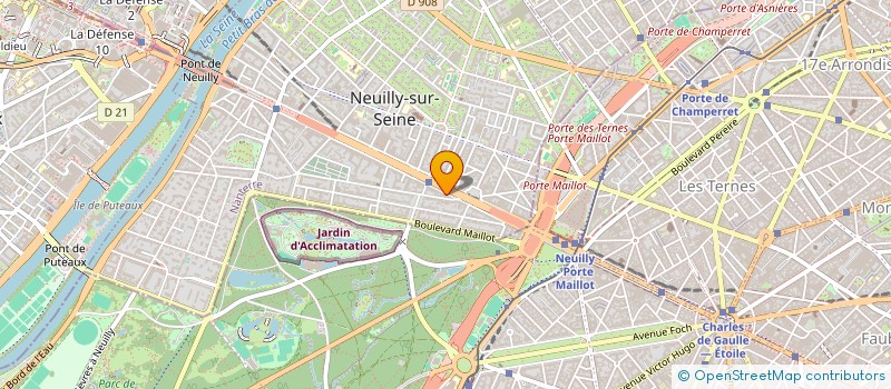 localisation de l'entreprise CENITZ 10 à NEUILLY-SUR-SEINE