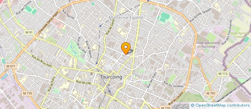 localisation de l'entreprise CENLINOI à TOURCOING