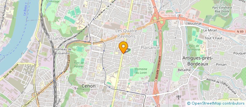 localisation de l'entreprise CENON GD  CENON