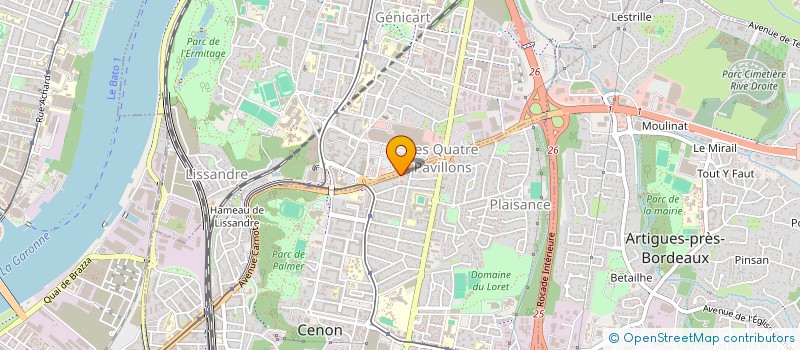 localisation de l'entreprise CENON VITRAGE SERVICE  CENON