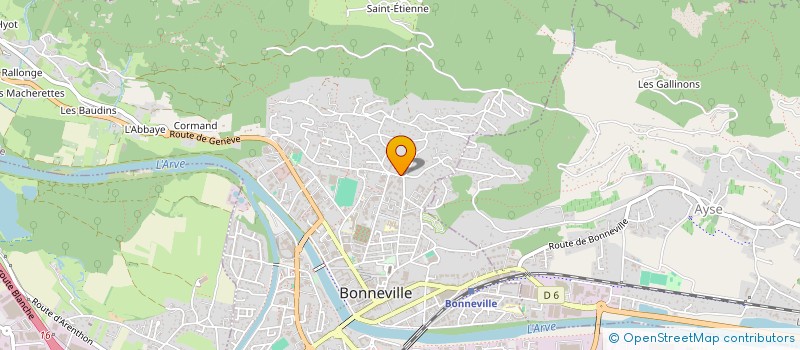 localisation de l'entreprise CENONI  BONNEVILLE